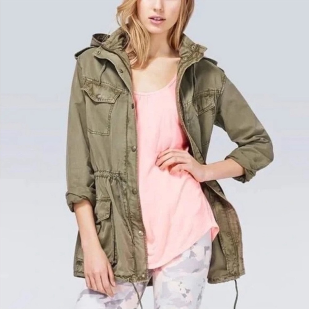 Aritzia Talula Trooper Utility Jacket Cargo Chore Coat Olive Green Women’s Small